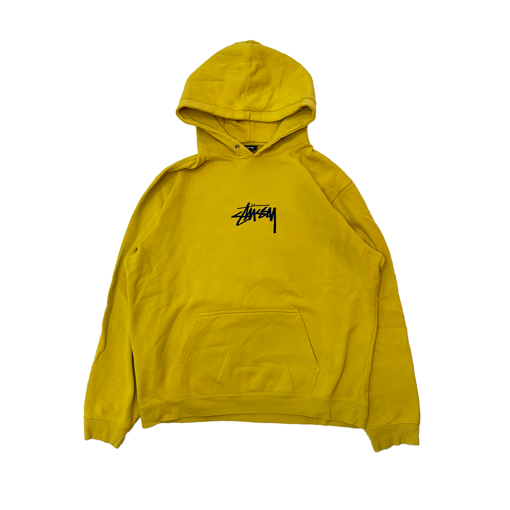 Stussy Embroidery Logo Mustard Hoodie (XL)
