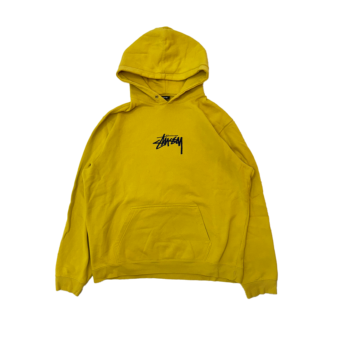 Stussy Embroidery Logo Mustard Hoodie (XL)