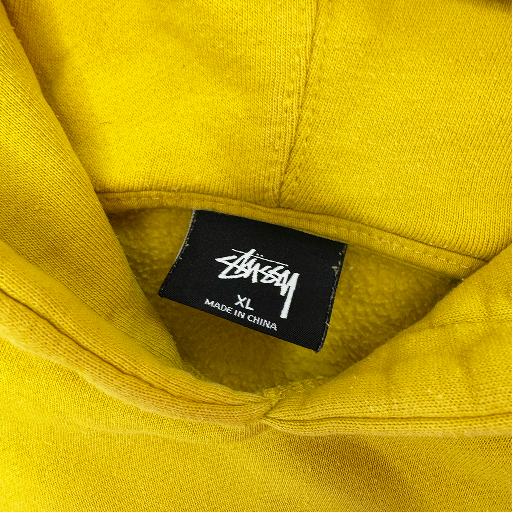 Stussy Embroidery Logo Mustard Hoodie (XL)