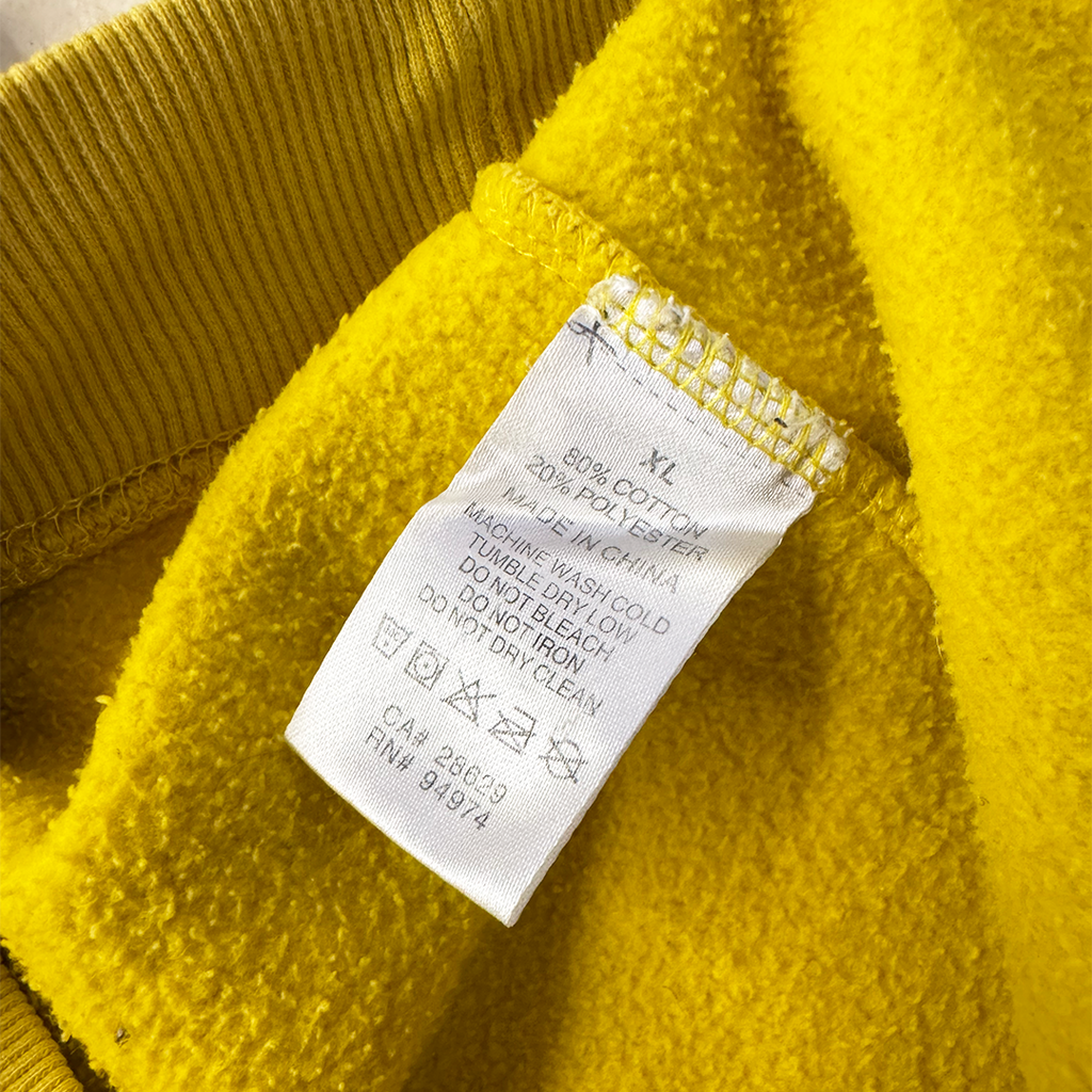 Stussy Embroidery Logo Mustard Hoodie (XL)