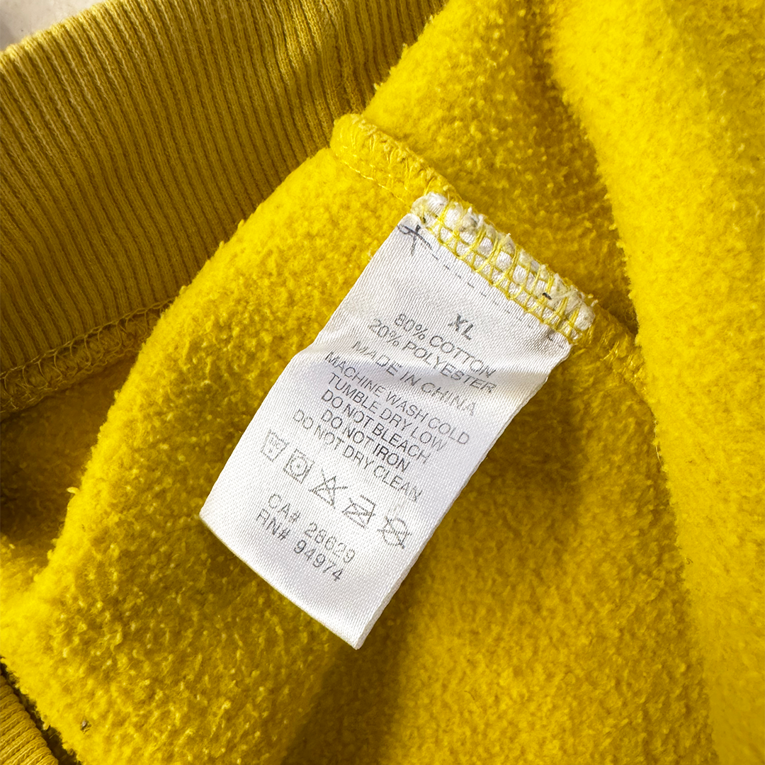 Stussy Embroidery Logo Mustard Hoodie (XL)