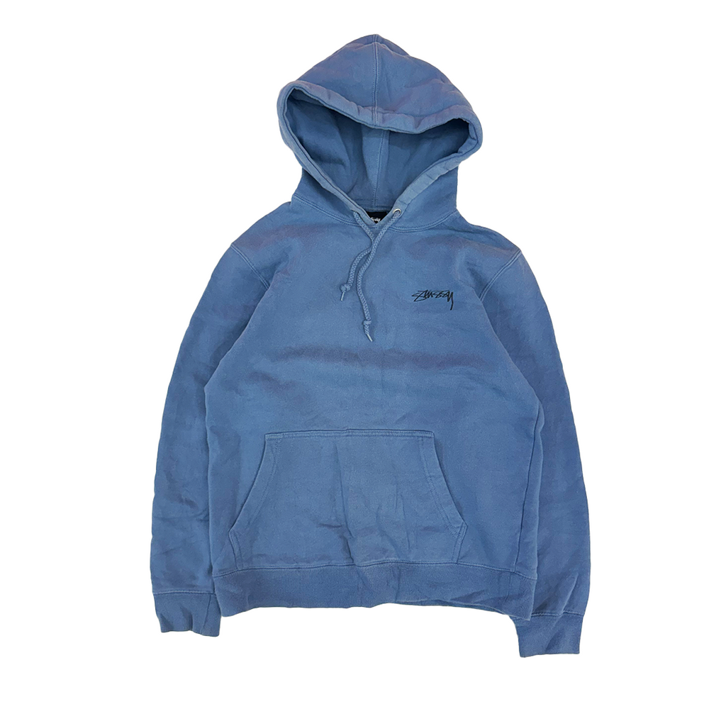 Stussy Logo Blue Hoodie (S)
