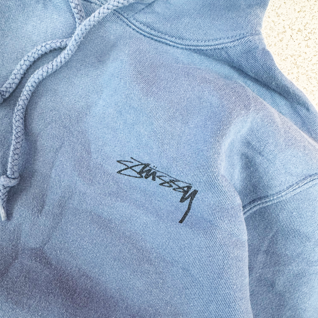 Stussy Logo Blue Hoodie (S)