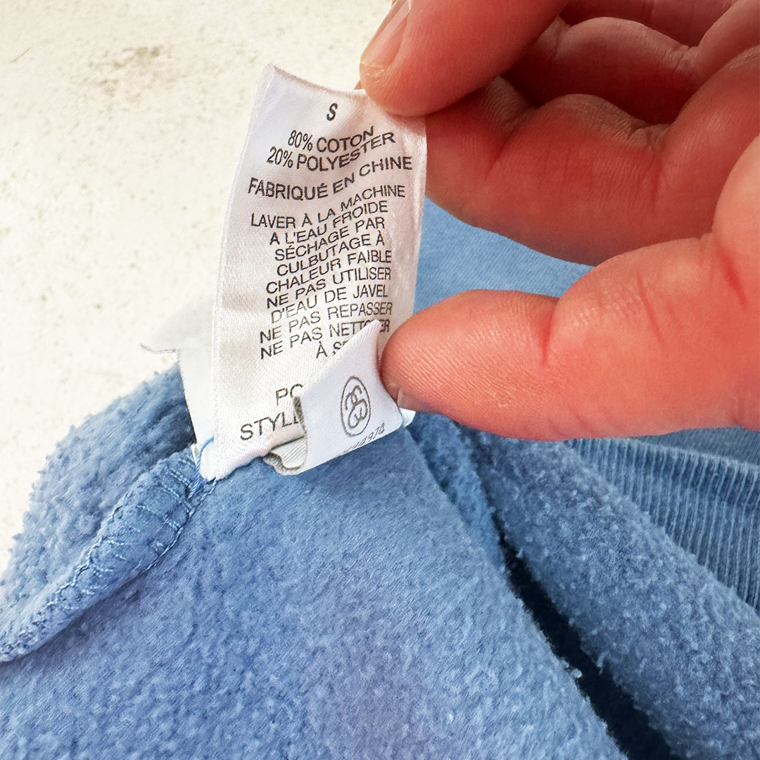 Stussy Logo Blue Hoodie (S)