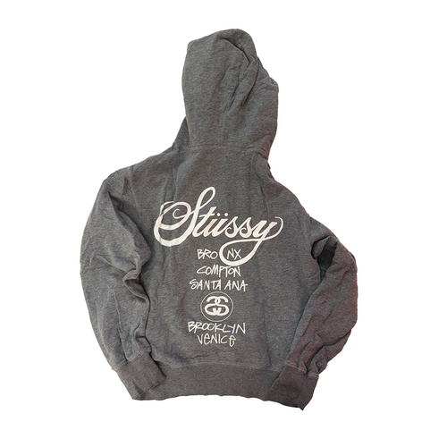 Stussy x Champion World Tour Grey Hoodie (S) – SUPERMARKETT