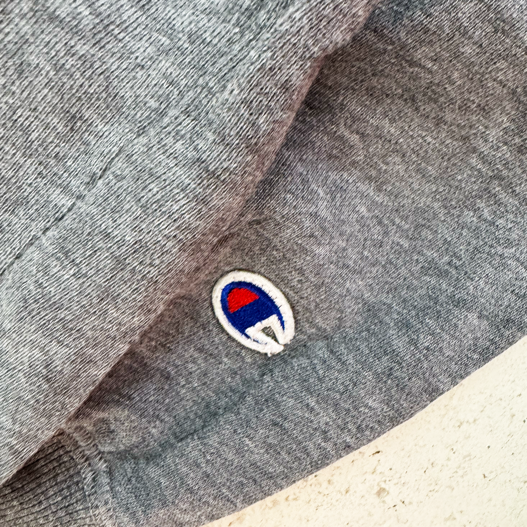 Stussy x Champion World Tour Grey Hoodie (S)