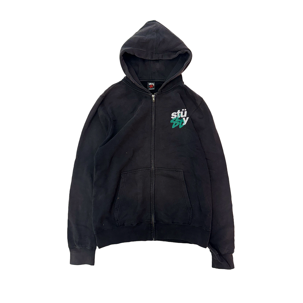 Stussy Vintage Black Zip Hoodie (M)