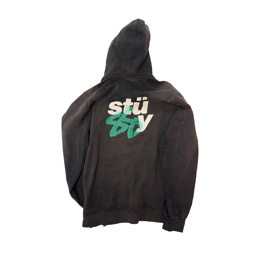 Stussy Vintage Black Zip Hoodie (M)