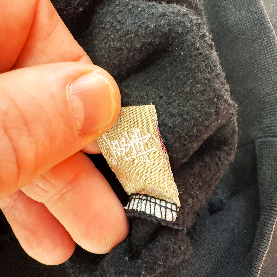 Stussy Vintage Black Zip Hoodie (M)
