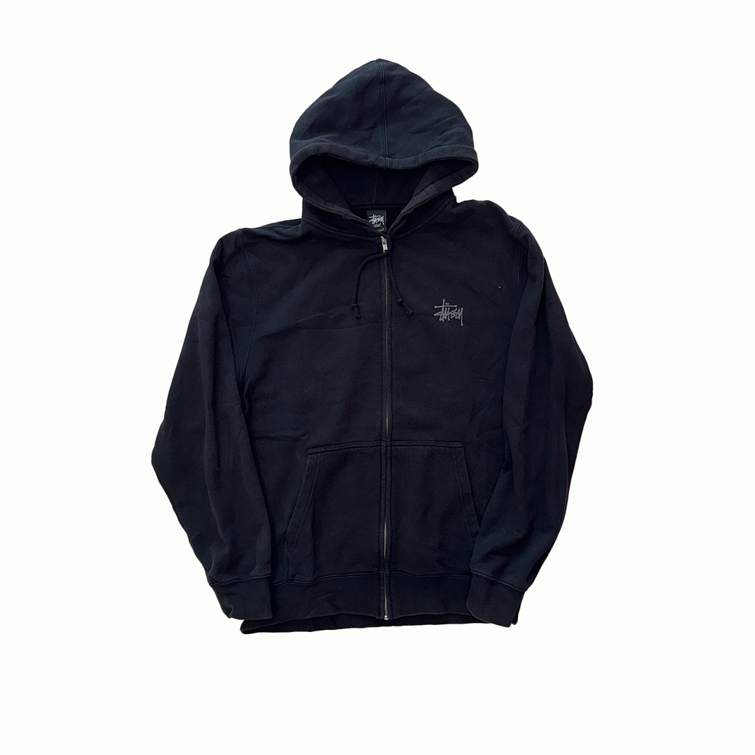 Stussy Logo Black Hoodie (L)