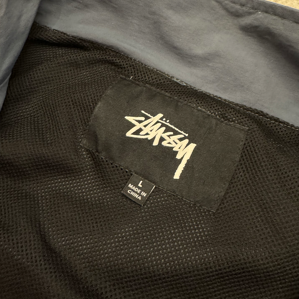 Stussy Dark Blue Rain Tactical Jacket (L)