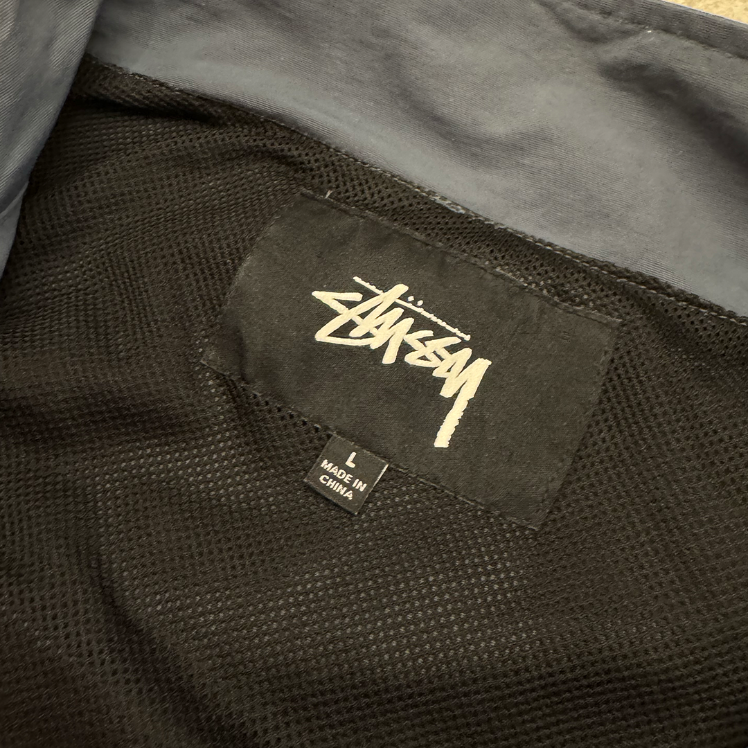 Stussy Dark Blue Rain Tactical Jacket (L)