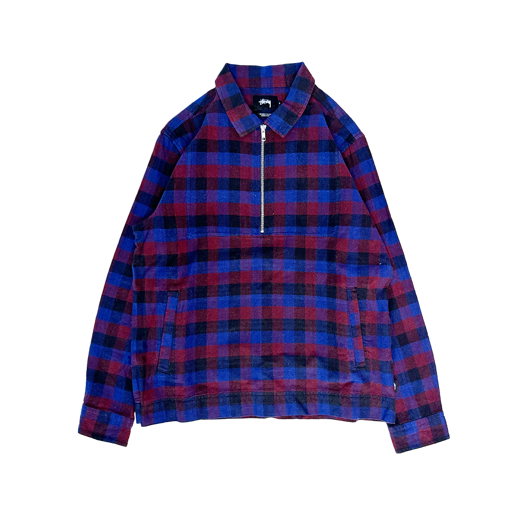 Stussy Flannel Half Zip (S)