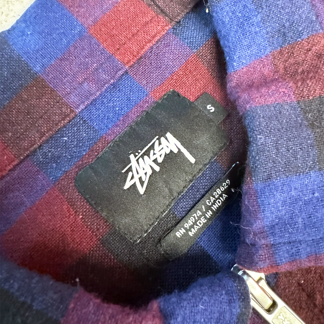 Stussy Flannel Half Zip (S)