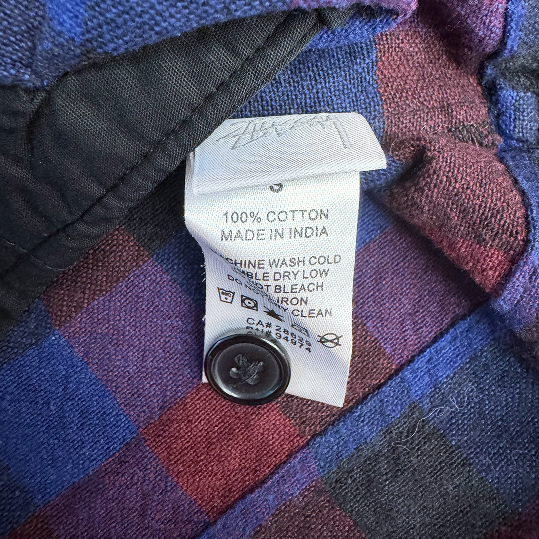 Stussy Flannel Half Zip (S)