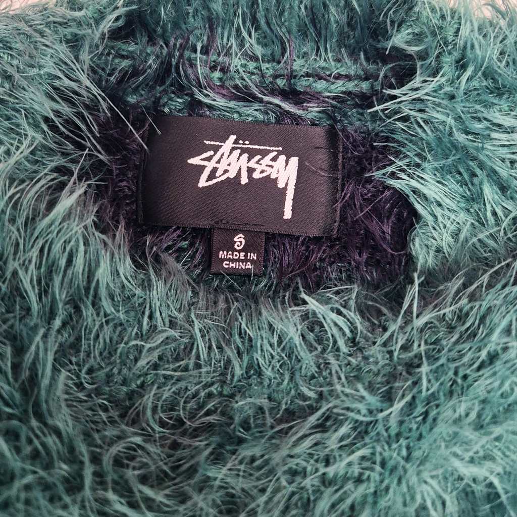 Stussy Acrylic Turquoise Knit Sweater (S)