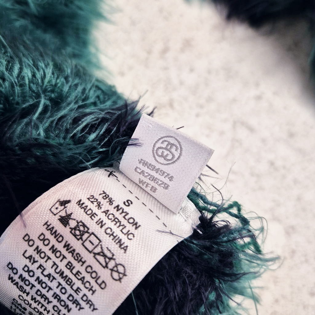 Stussy Acrylic Turquoise Knit Sweater (S)