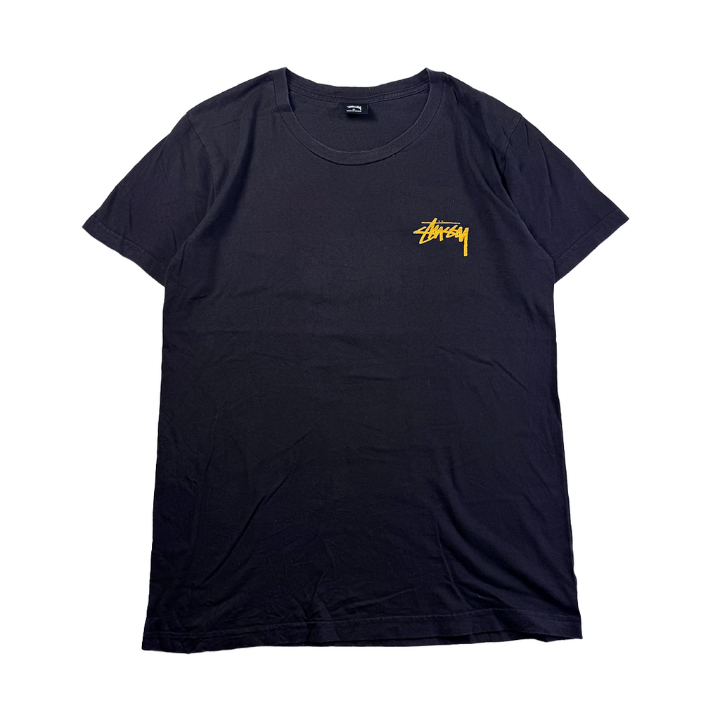 Stussy Kyoto Dragon Golden Print Black Tee (M)