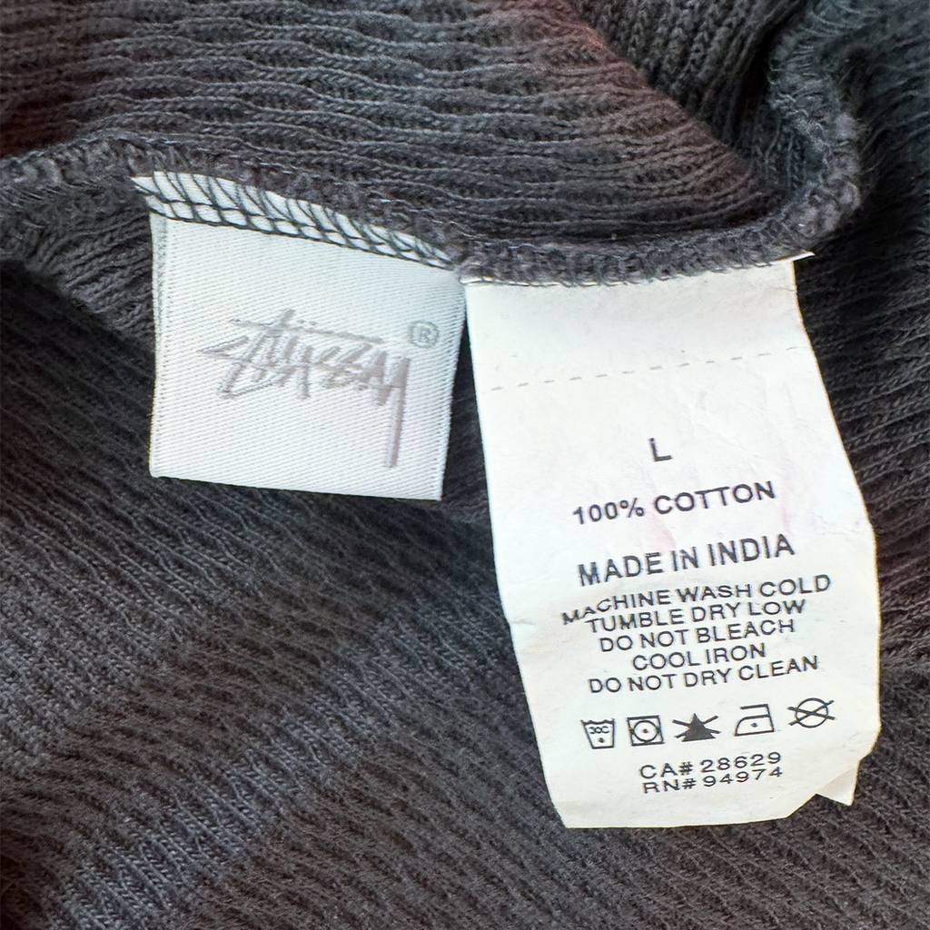 Stussy Dark Grey Thermal Long Sleeve (L)