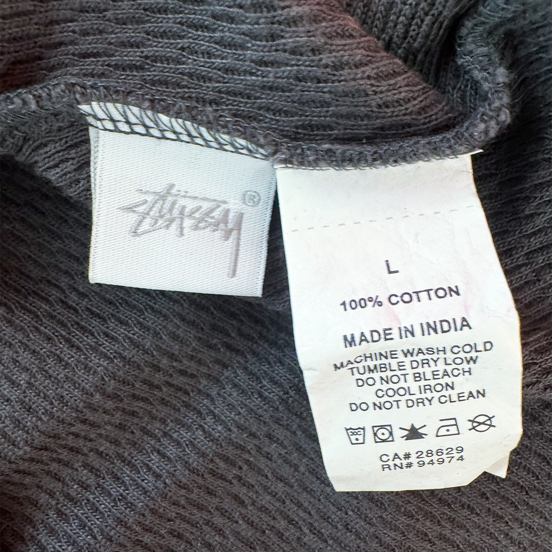 Stussy Dark Grey Thermal Long Sleeve (L)