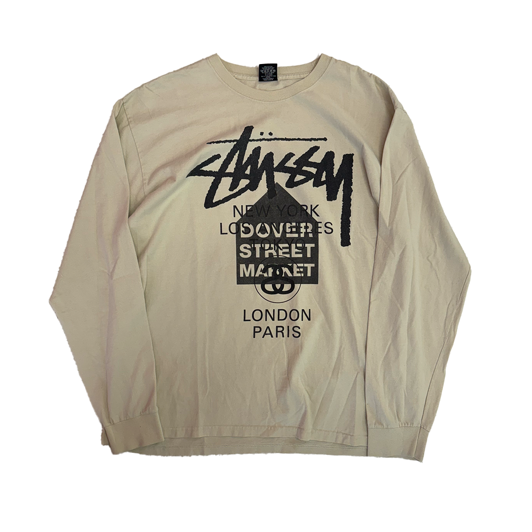 Stussy World Tour x DSM Cream Long Sleeve (XL)