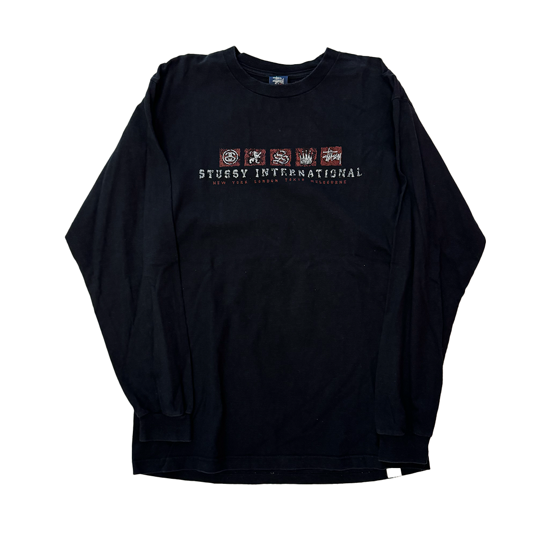 Stussy International Black Long Sleeve (L)