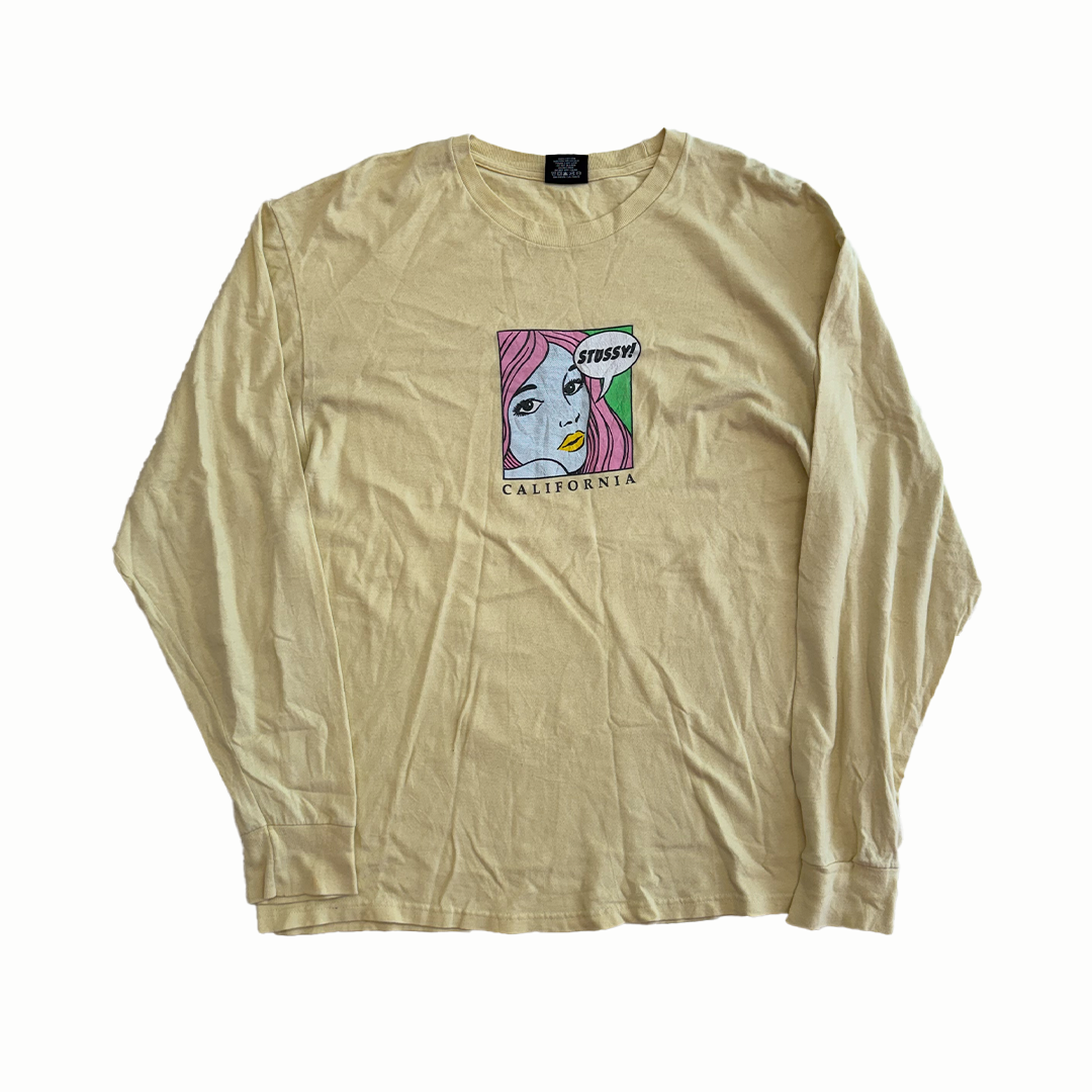 Stussy California Comics L/S Tee (L)