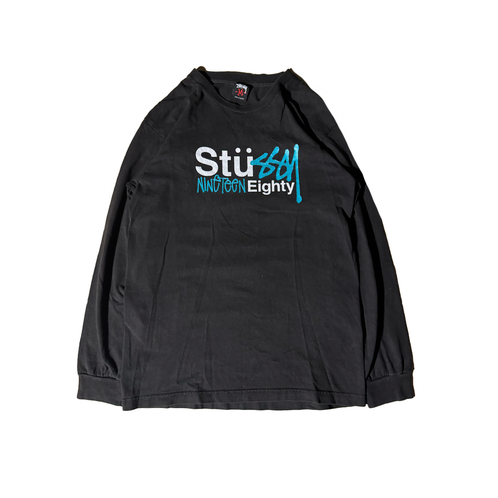 Stussy Nineteen Eighty Black Long Sleeve (M)