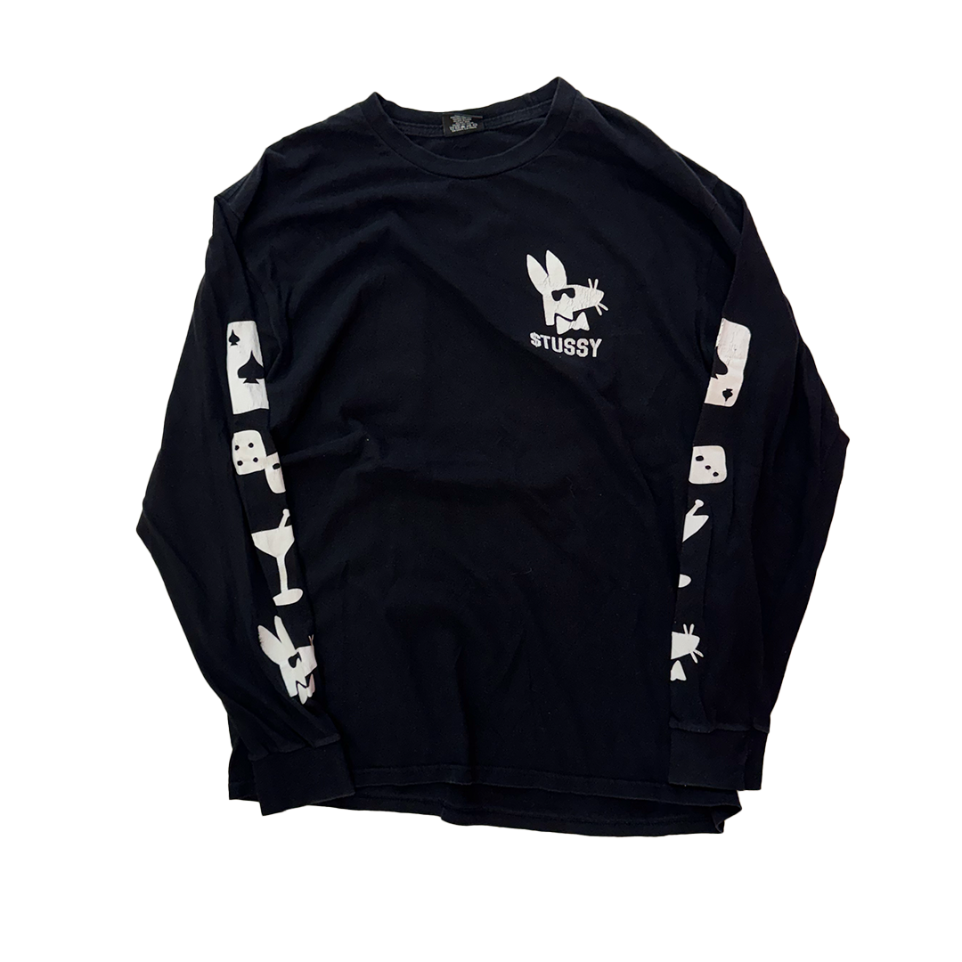 Stussy Rat Play Boy Black Long Sleeve (L)