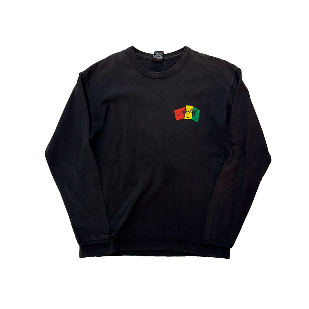 Stussy Raggae Black Long Sleeve (M)
