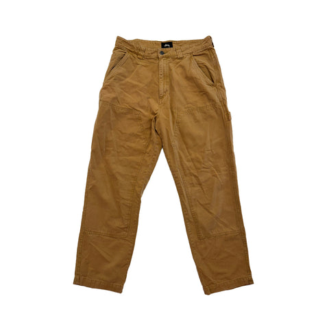 Stussy Washed Canvas Work Pants Gold (W31)