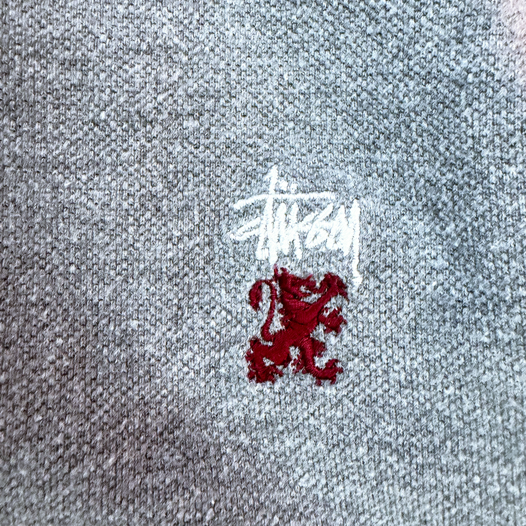 Stussy Grey Embroidery Polo (M)