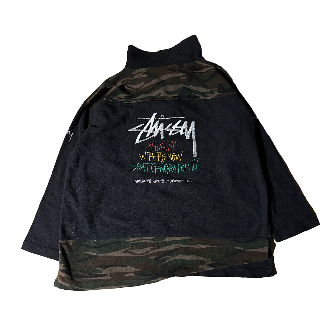 Stussy Chillin' With The New Beat Generation Quartier Zip Camo Black (F)