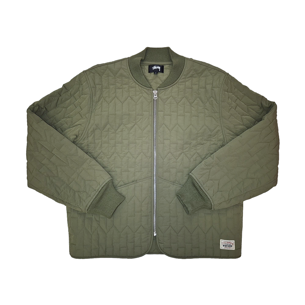 Stussy S Quilted Liner Jacket Olive (L)