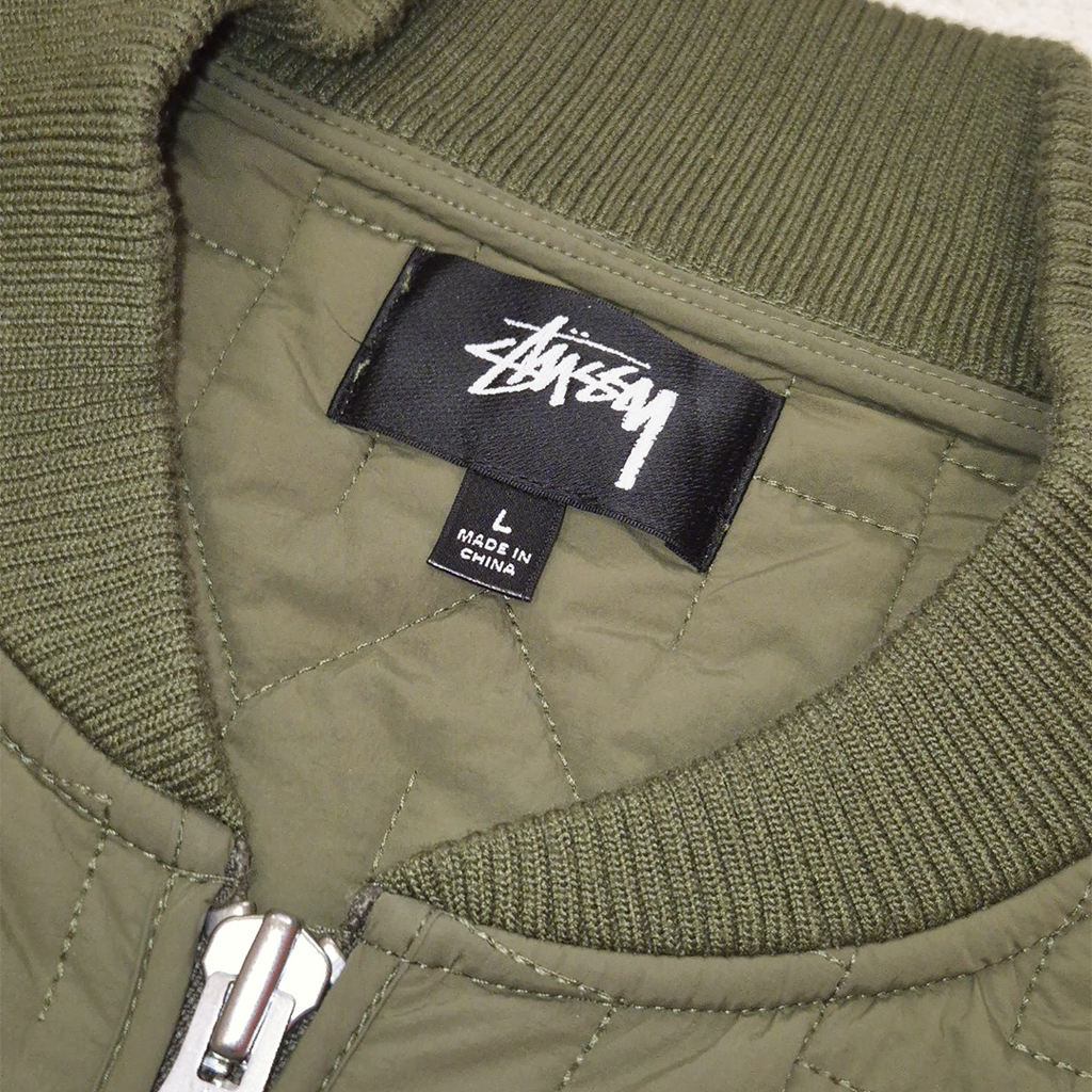 Stussy S Quilted Liner Jacket Olive (L)