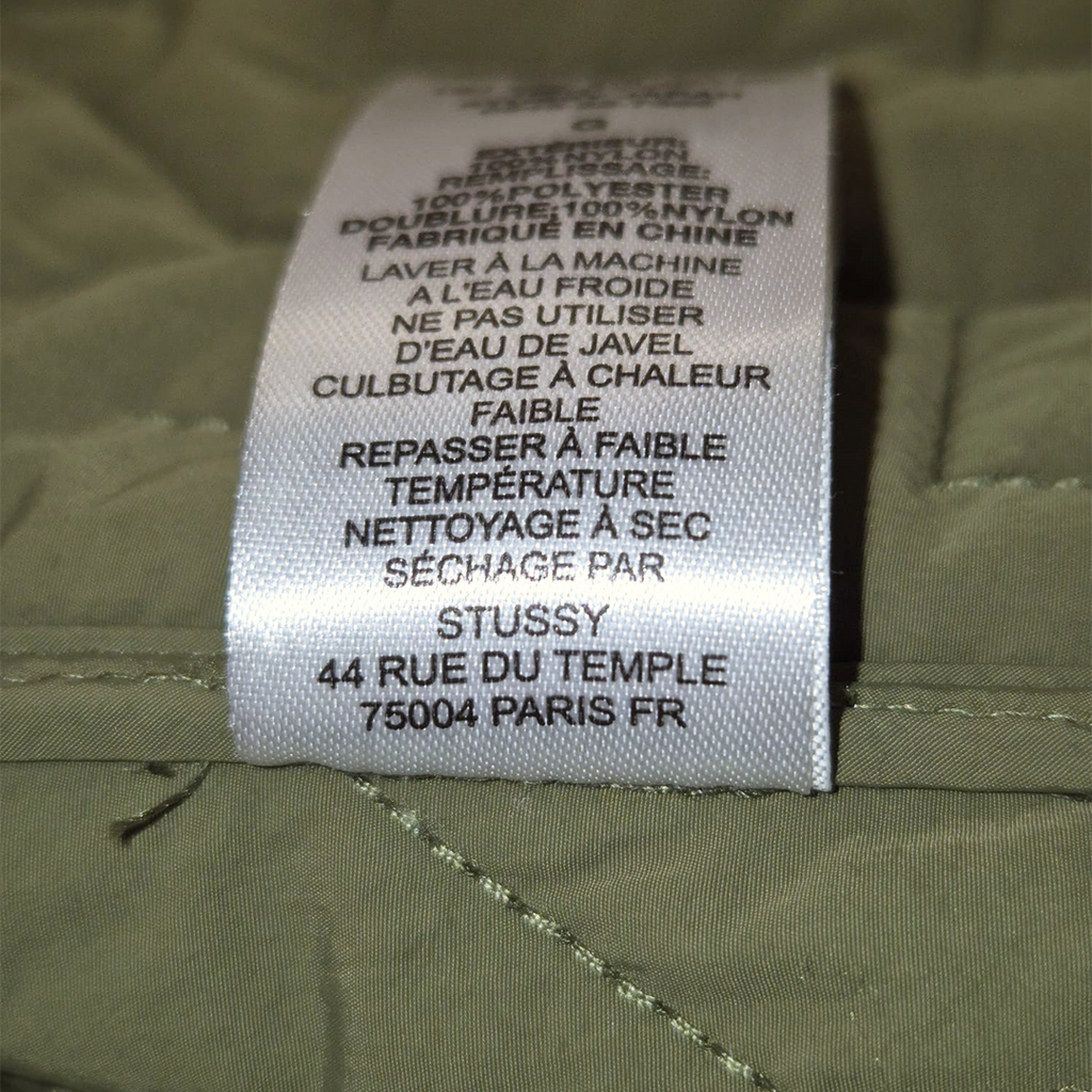 Stussy S Quilted Liner Jacket Olive (L)