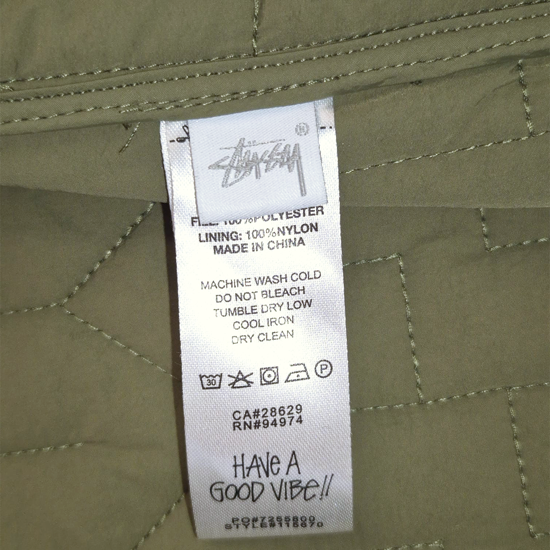 Stussy S Quilted Liner Jacket Olive (L)