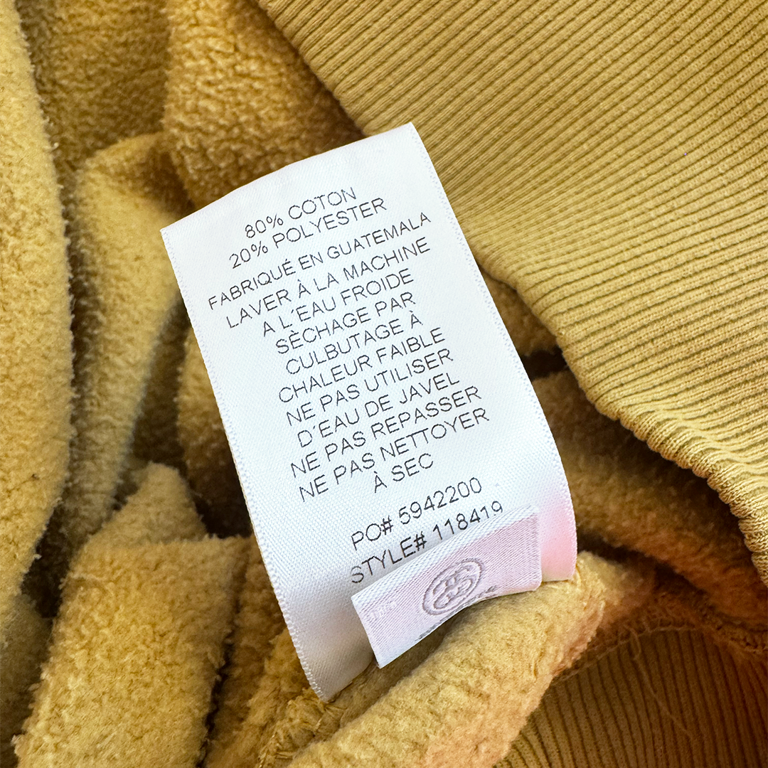 Stussy Embroidery Mustard Sweater (M)