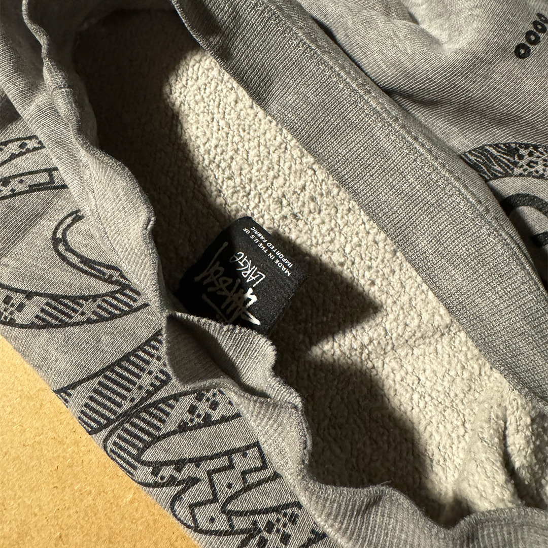Stussy World Tour Grey Sweater (L)