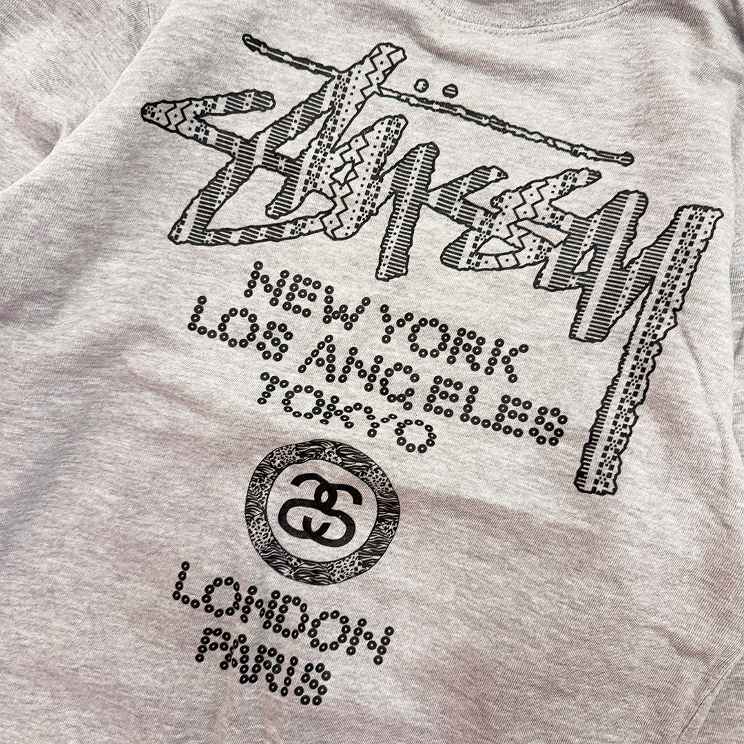 Stussy World Tour Grey Sweater (S)