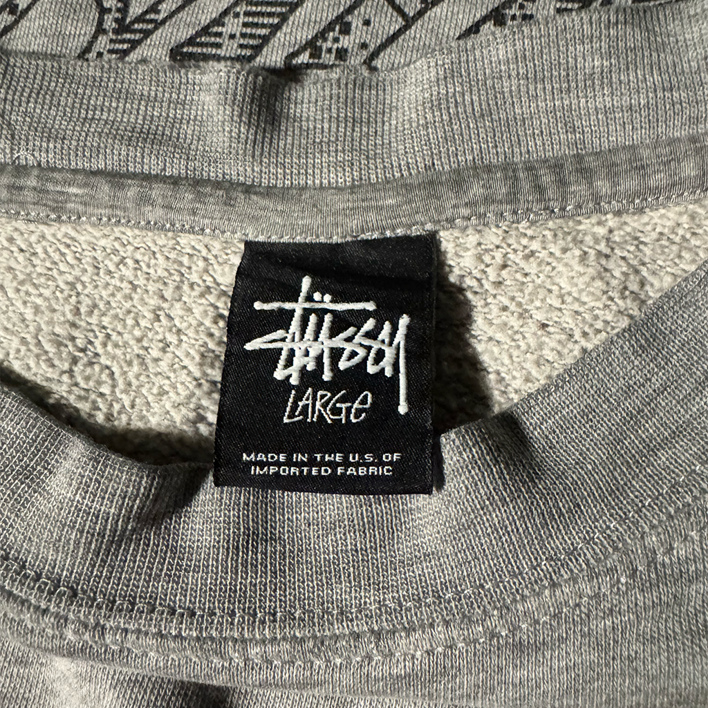 Stussy World Tour Grey Sweater (L)