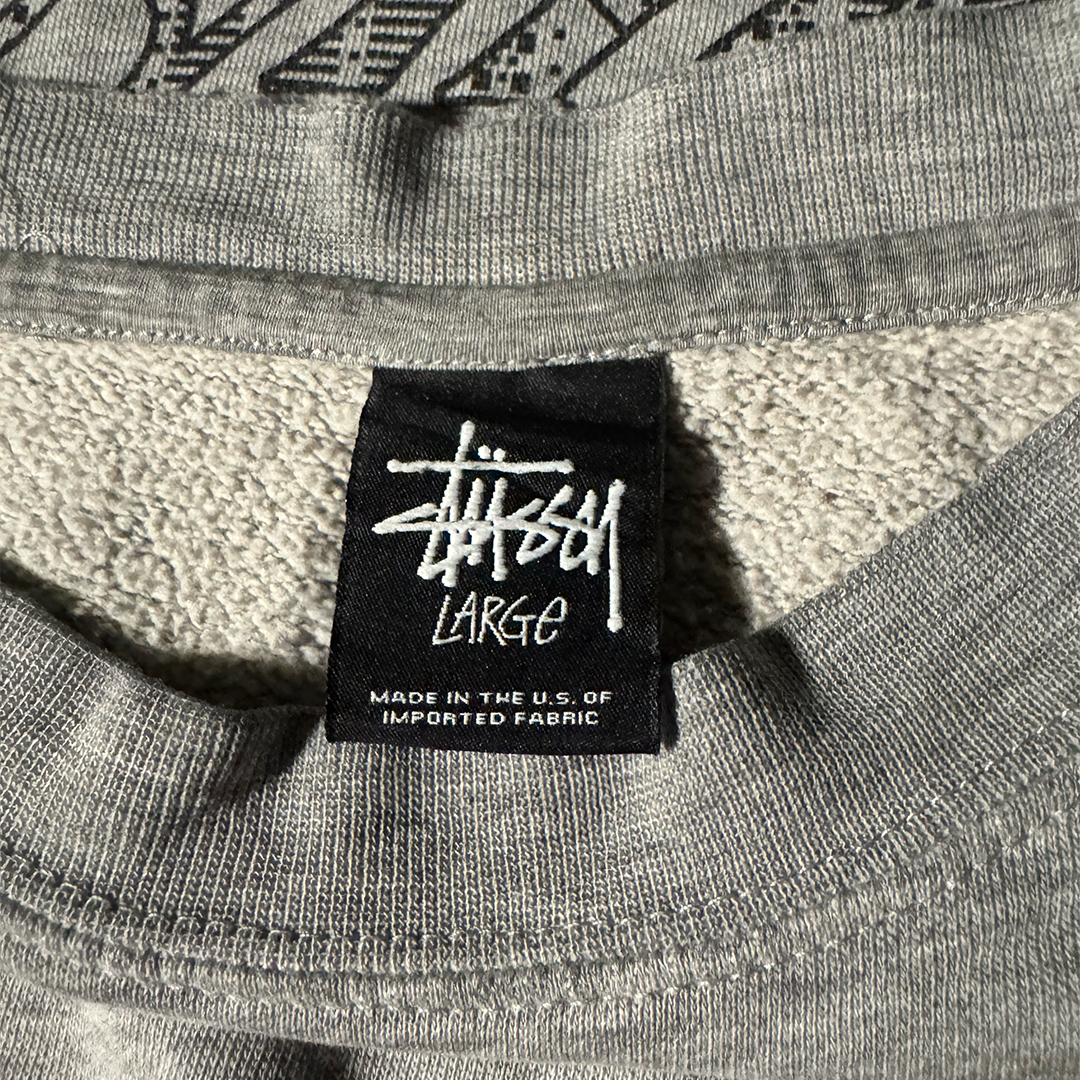 Stussy World Tour Grey Sweater (L)