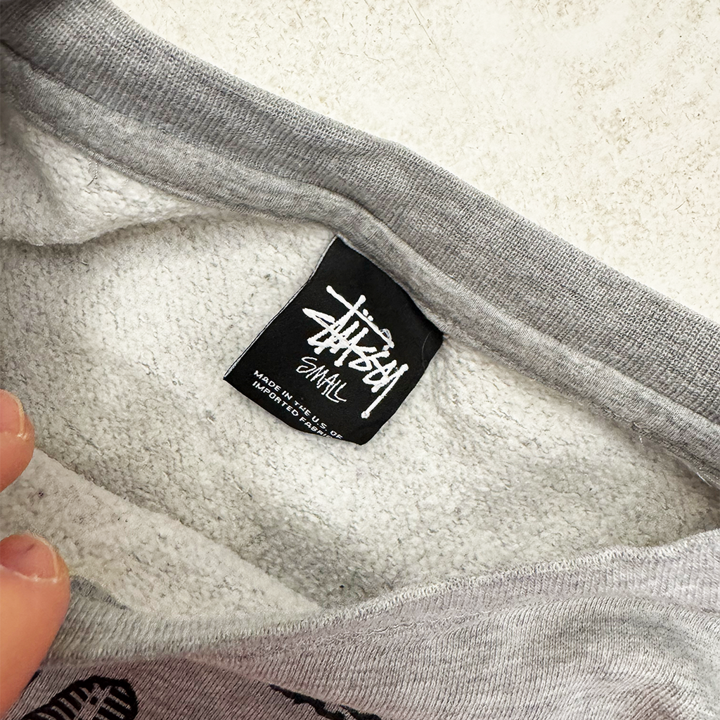 Stussy World Tour Grey Sweater (S)