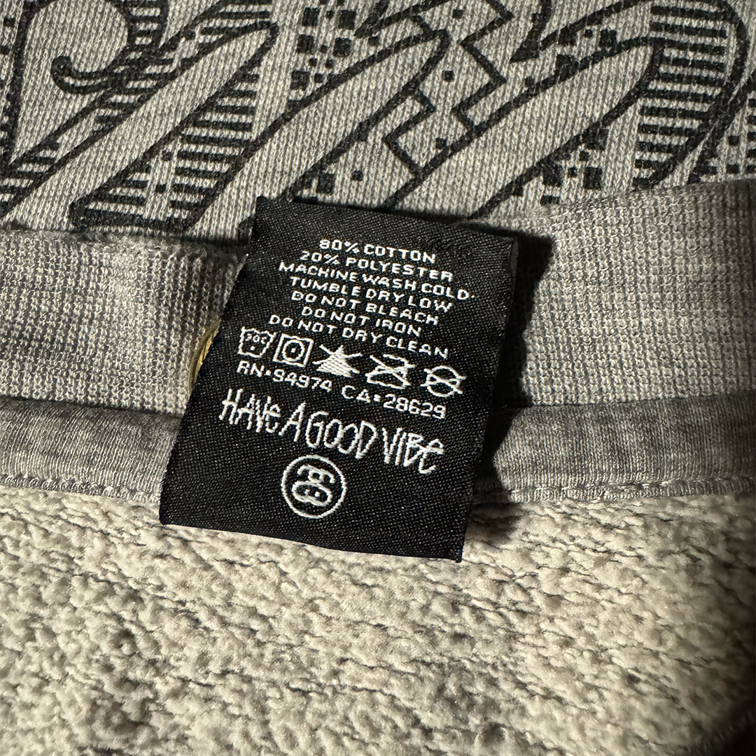 Stussy World Tour Grey Sweater (L)
