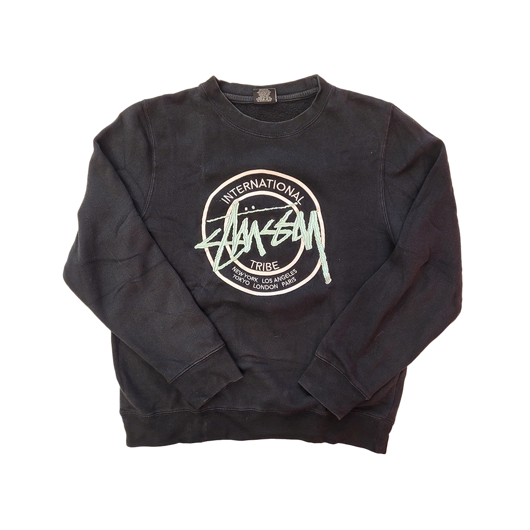Stussy International Tribe Black Sweater (S)