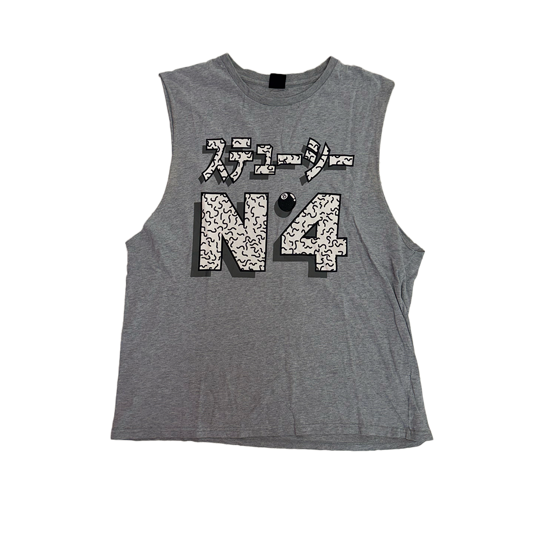 Stussy Japanese Katakana Tank Top Grey (L)