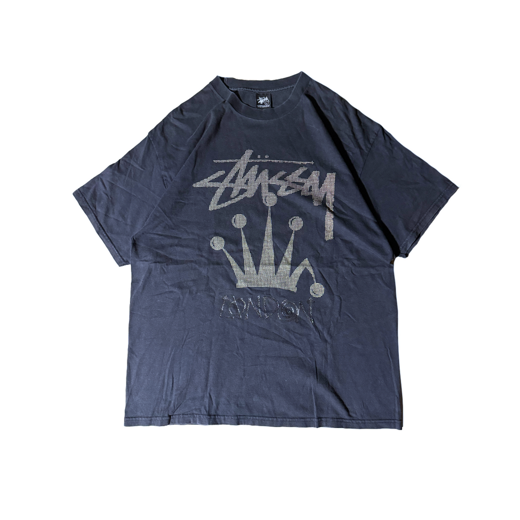 Stussy Crown London Black Tee (L)