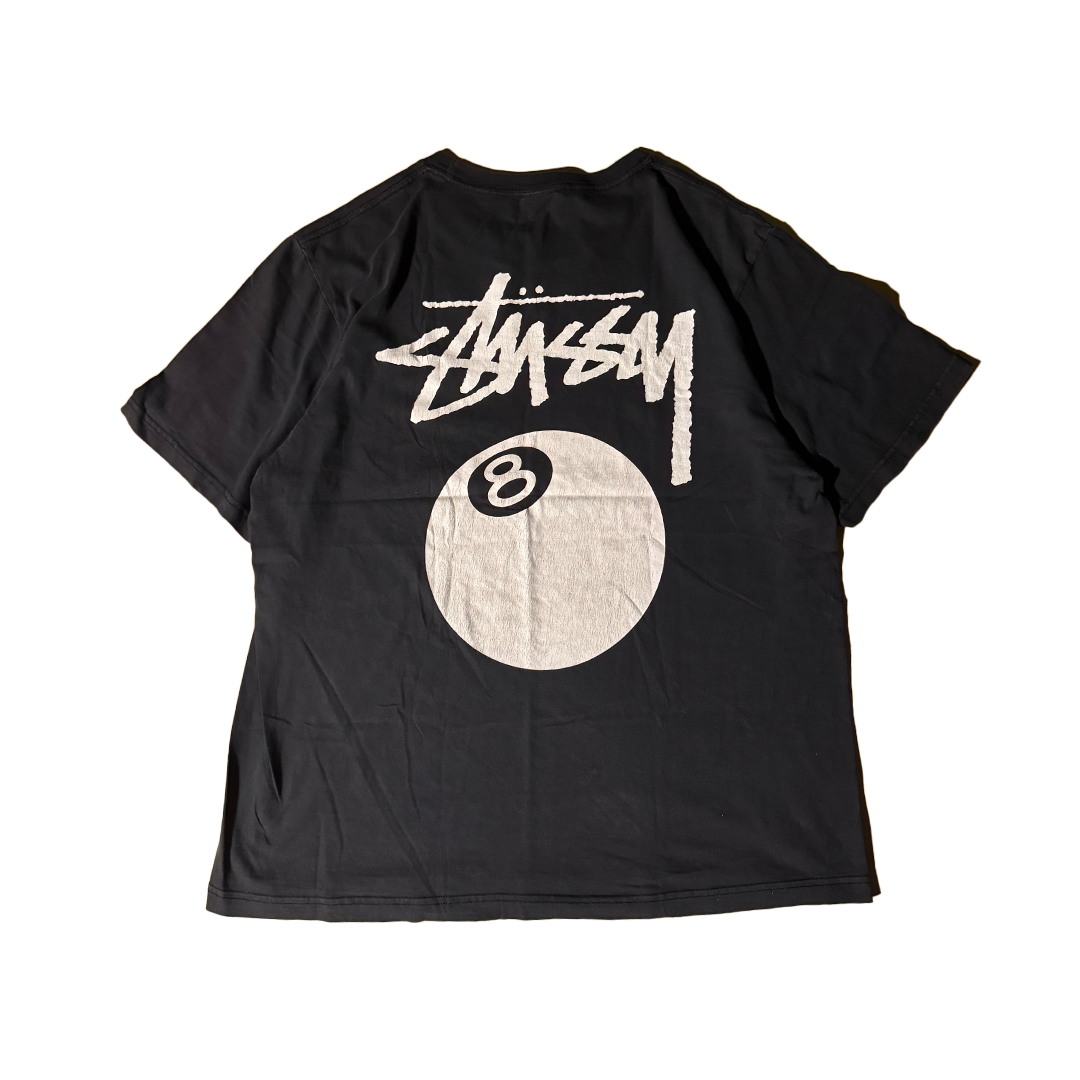 Stussy 8-Ball Black Tee (L)