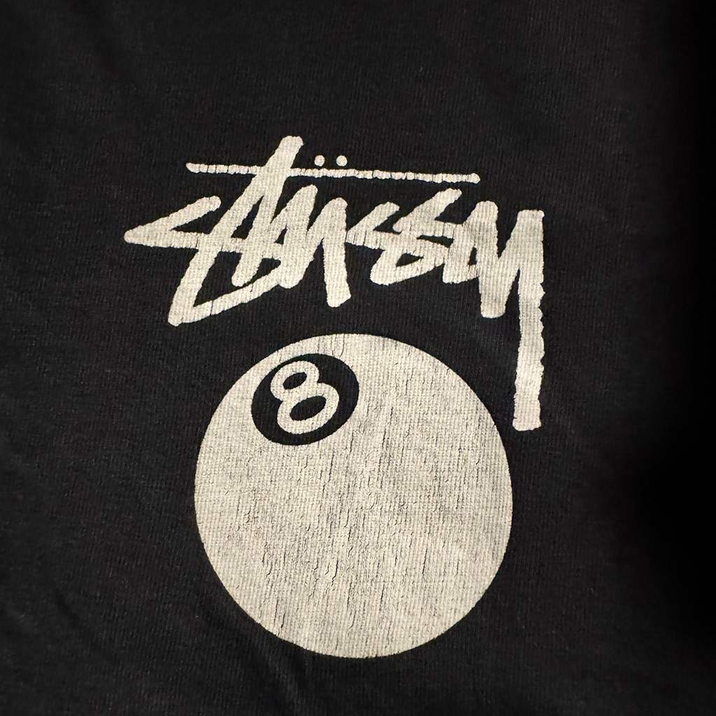 Stussy 8-Ball Black Tee (L)