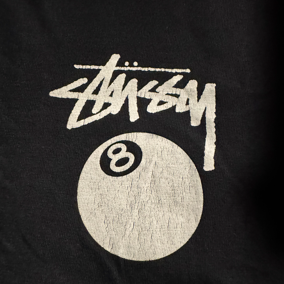 Stussy 8-Ball Black Tee (L)